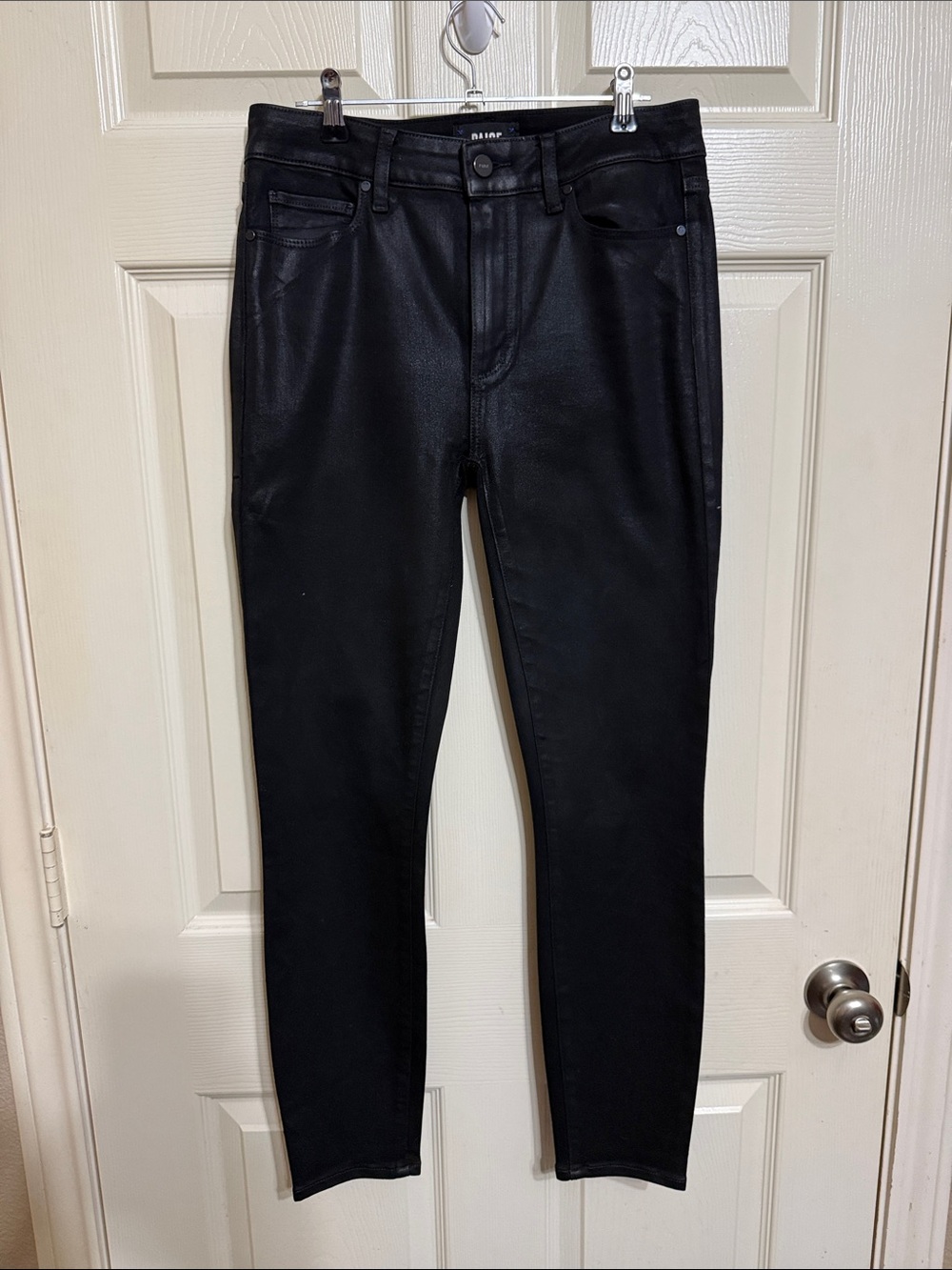Blank NYC Black Coated Skinny Jeans - Sleek Finish